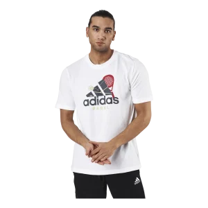 Padel Graphic Logo White