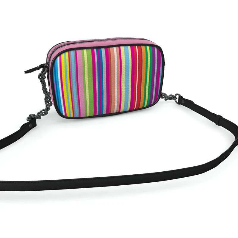 Sac Camera cuir - Stripy – Image 2