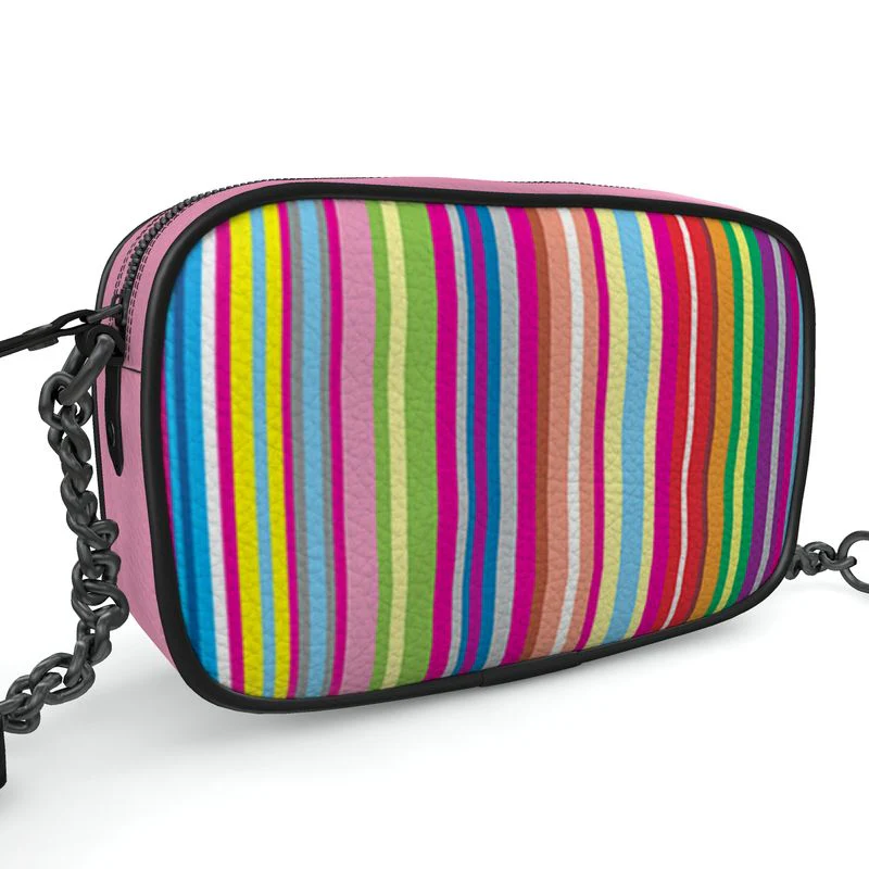 Sac Camera cuir - Stripy