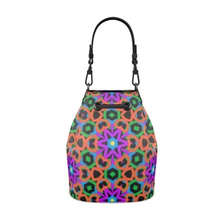Sac Bucket cuir - Flowers