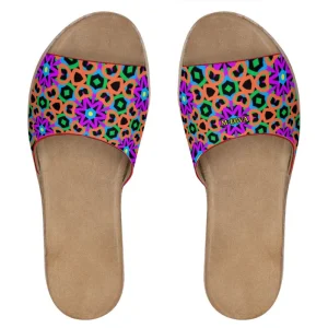 Mules cuir femme - Flowers