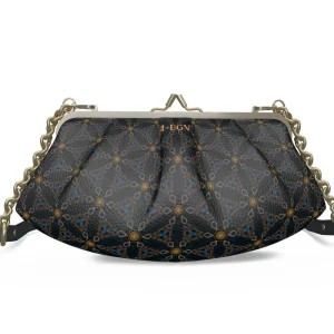 Sac cadre plissé métal cuir - Jedha