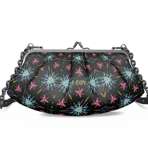 Sac cadre plissé métal cuir - Fire