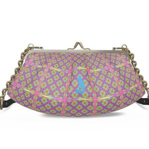 Sac cadre plissé métal cuir - Lyly