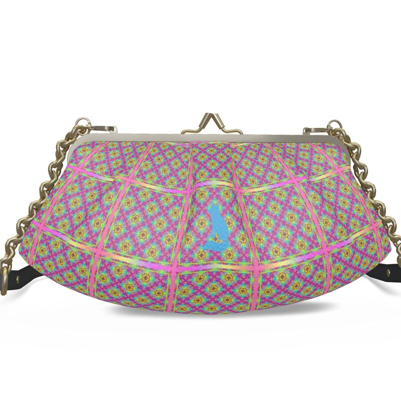 Sac cadre plissé métal cuir - Lyly