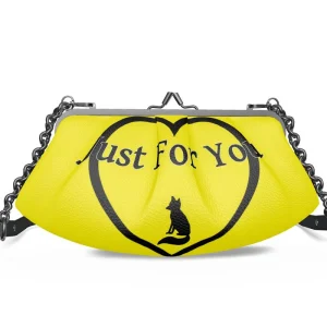 Sac cadre plissé métal cuir - Heart