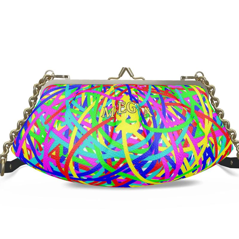 Sac cadre plissé métal cuir - Tatooine