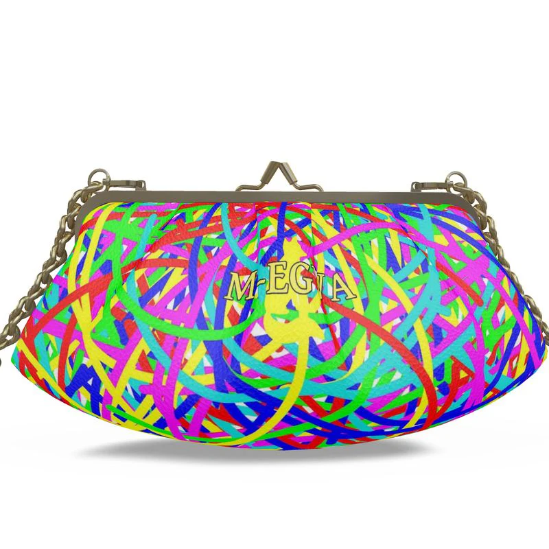 Sac cadre plissé métal cuir - Tatooine – Image 2