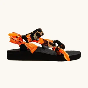Sandales Arizona Love Trekky bandana léopard orange