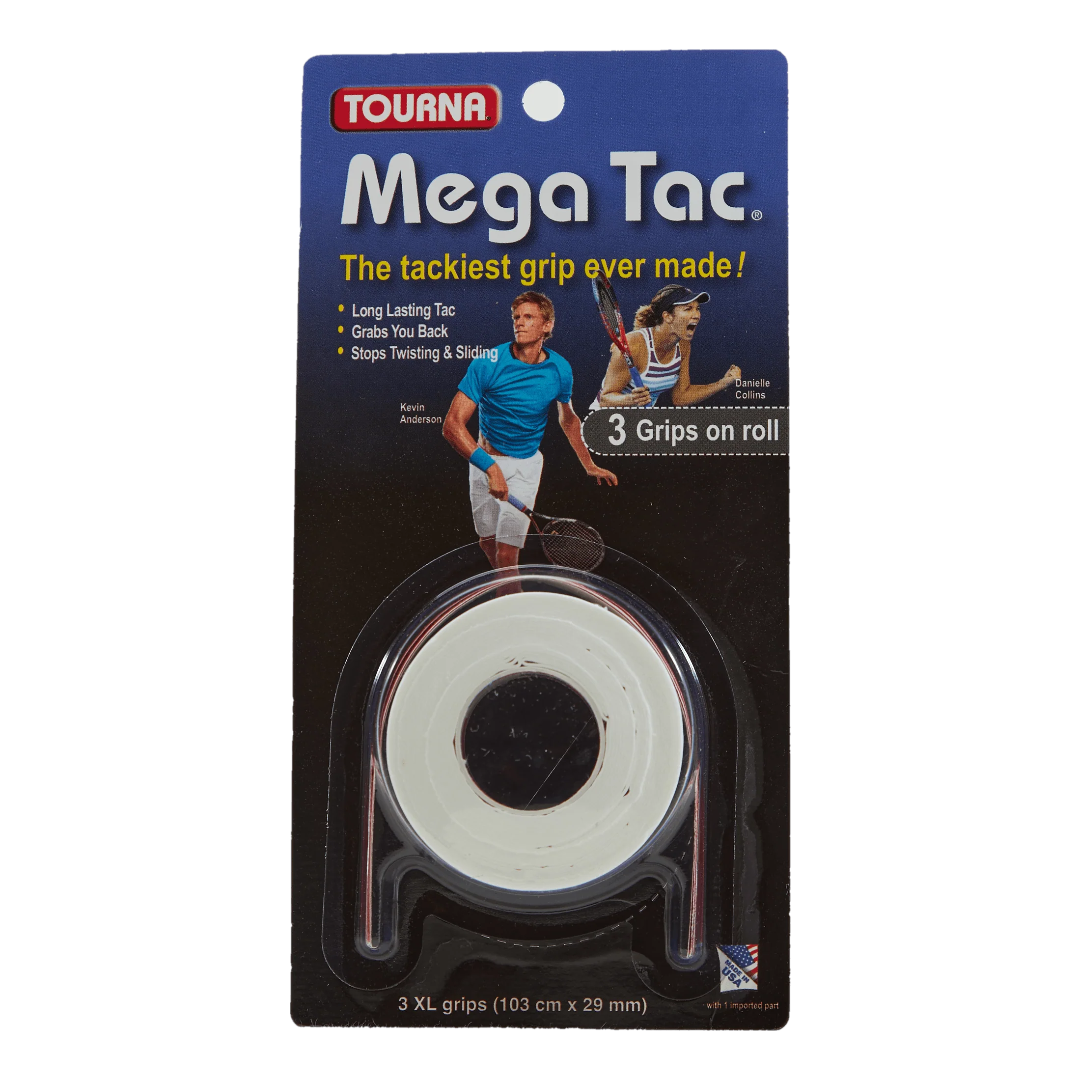 Tourna Mega Tac 3-pack White