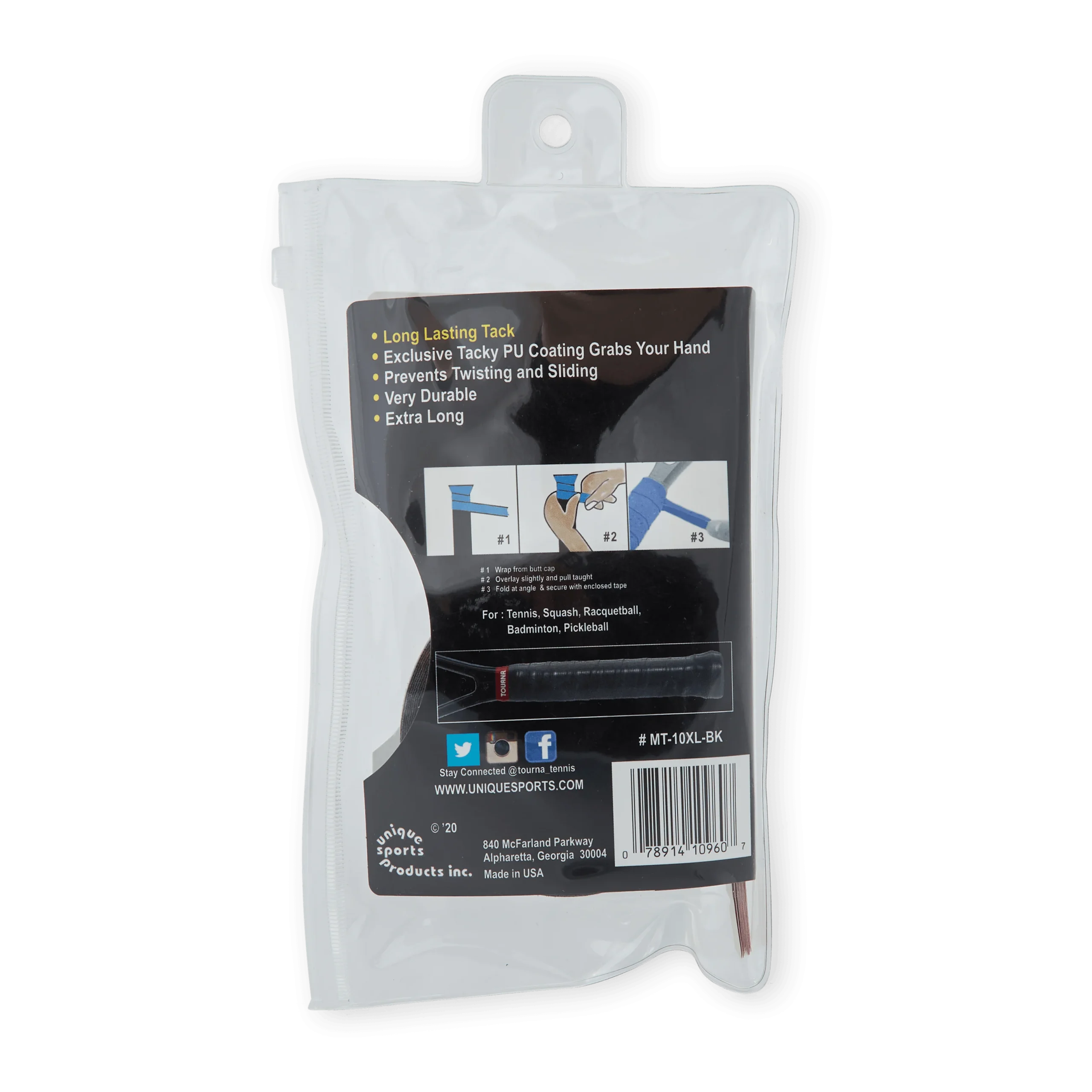 Tourna Mega Tac 10-pack Black – Image 2