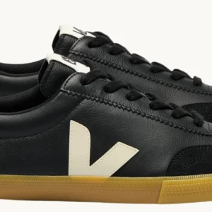 VOLLEY CUIR BLACK/PIERRE
