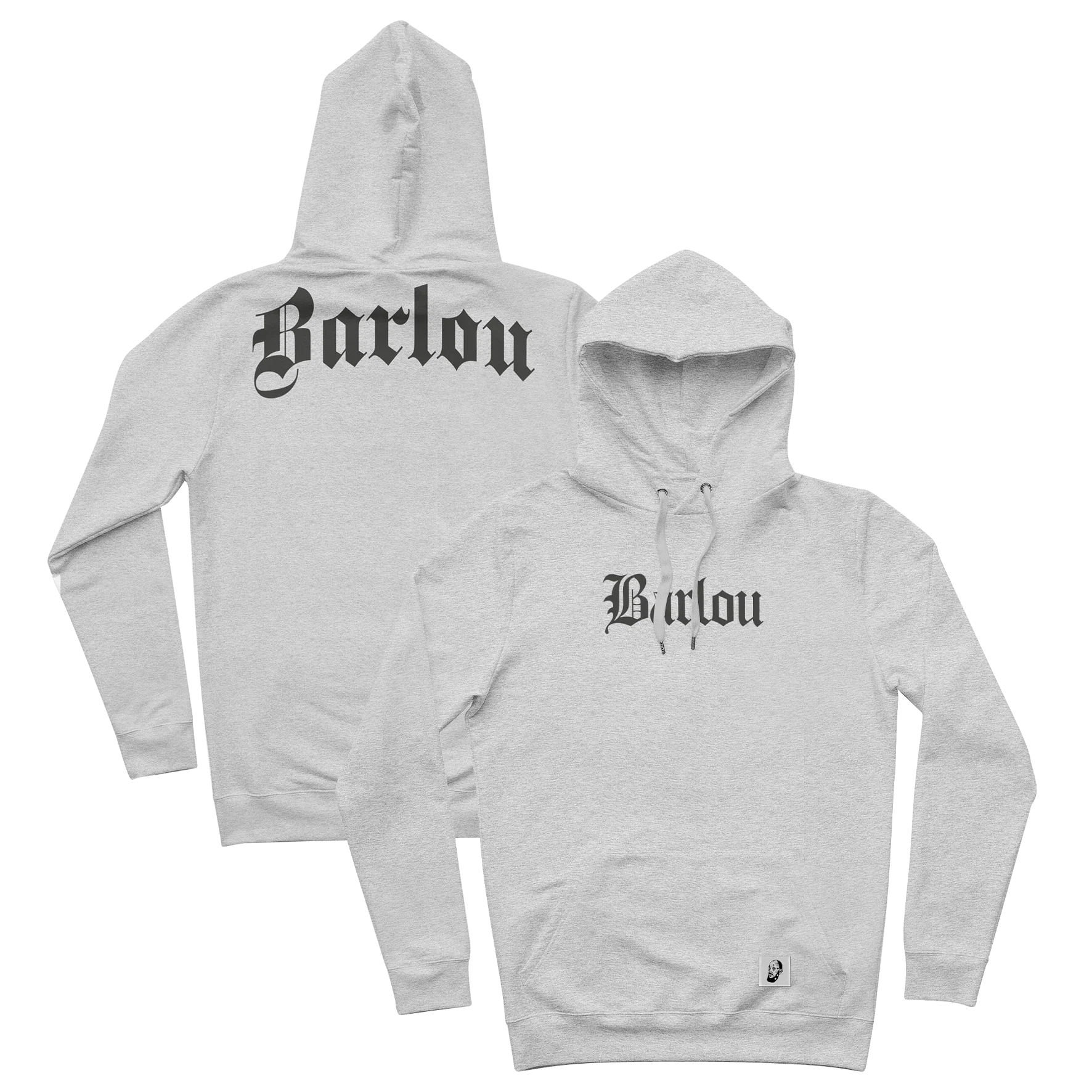 SWEAT-SHIRT CAPUCHE | "BARLOU TRANSFORMATION" - Gris Chiné