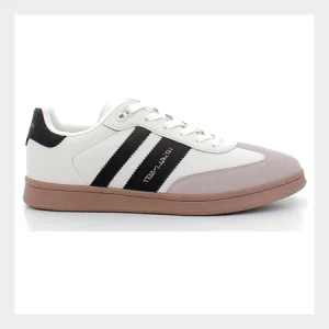 Baskets Bande Logo Blanc et Noir