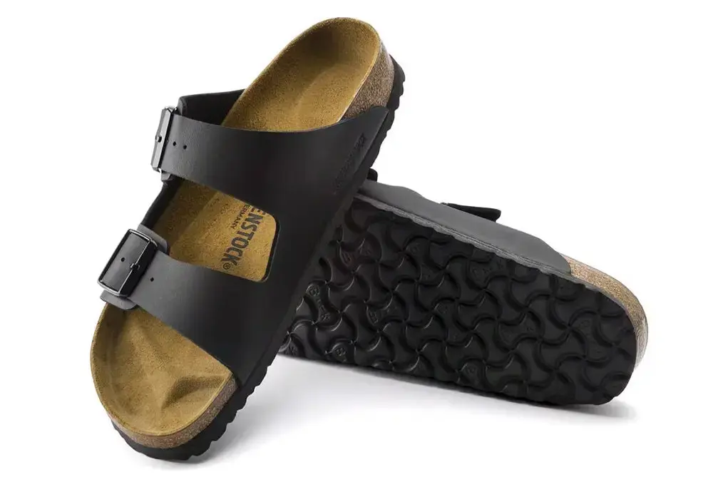 Birkenstock Arizona Birko-Flor - Noir - NARROW FIT – Image 3