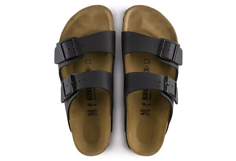 Birkenstock Arizona Birko-Flor - Noir - NARROW FIT – Image 7