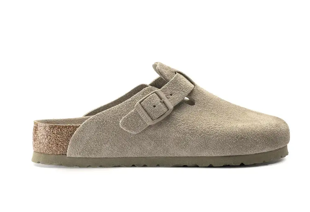 Birkenstock Boston Faded Khaki NARROW FIT