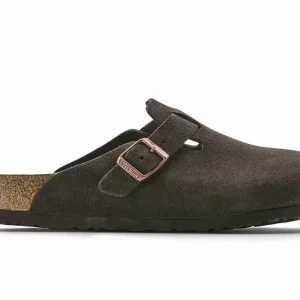 Birkenstock Boston Soft Suede Mocca - NARROW FIT -