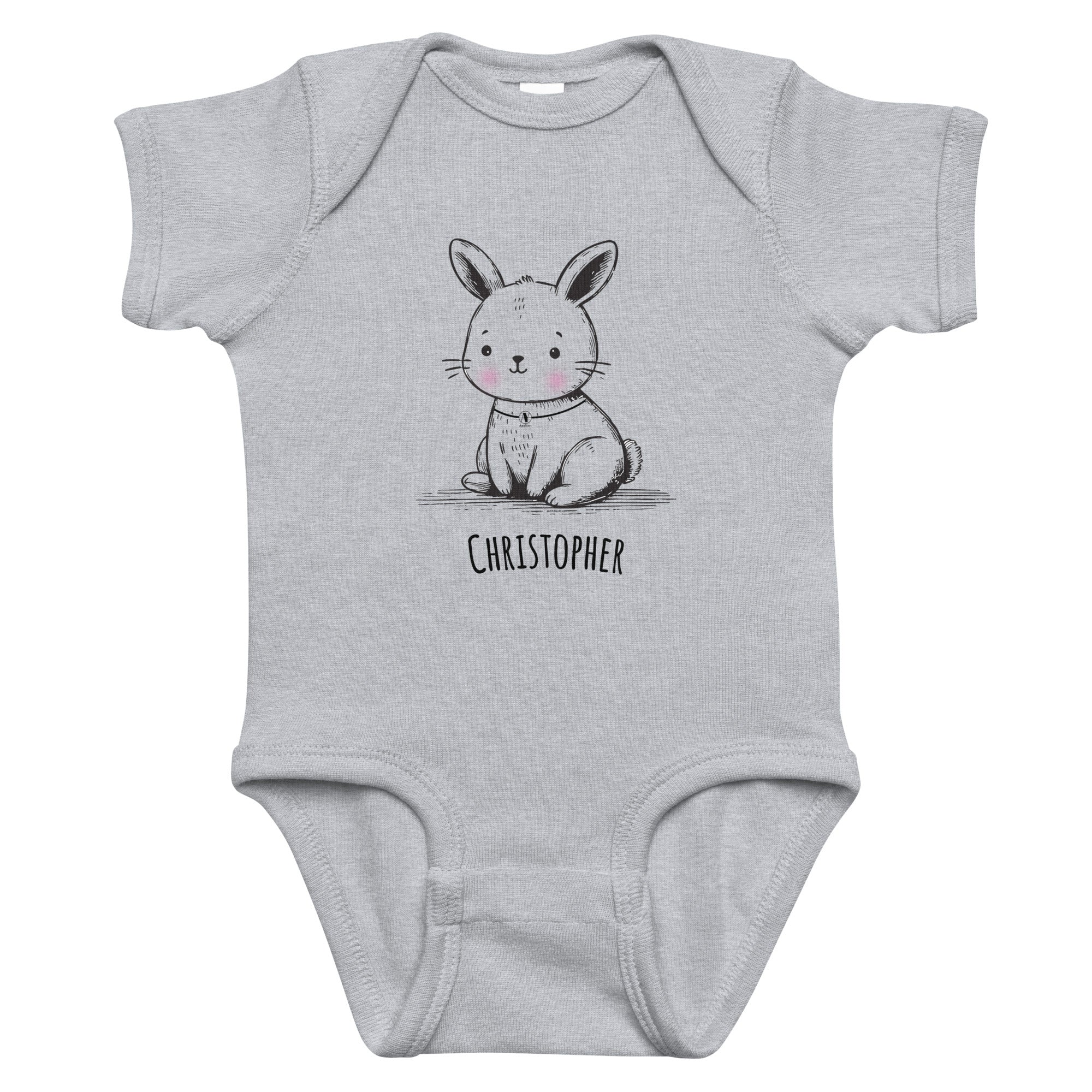 Body pour bébé personnalisable - Monsieur Lapin – Image 4