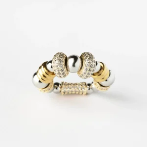 Bague Sigal Nefertiti double doré