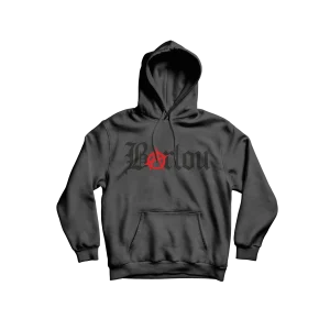 SWEAT-SHIRT CAPUCHE | "GOTHANARCH" - GRIS