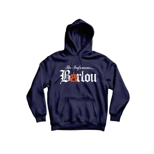 SWEAT-SHIRT CAPUCHE | "INFAMOUS" - BLEU MARINE