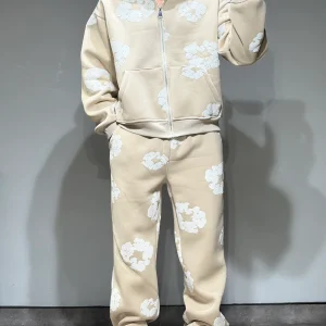 Ensemble Veste et Pantalon Jogging à Fleurs