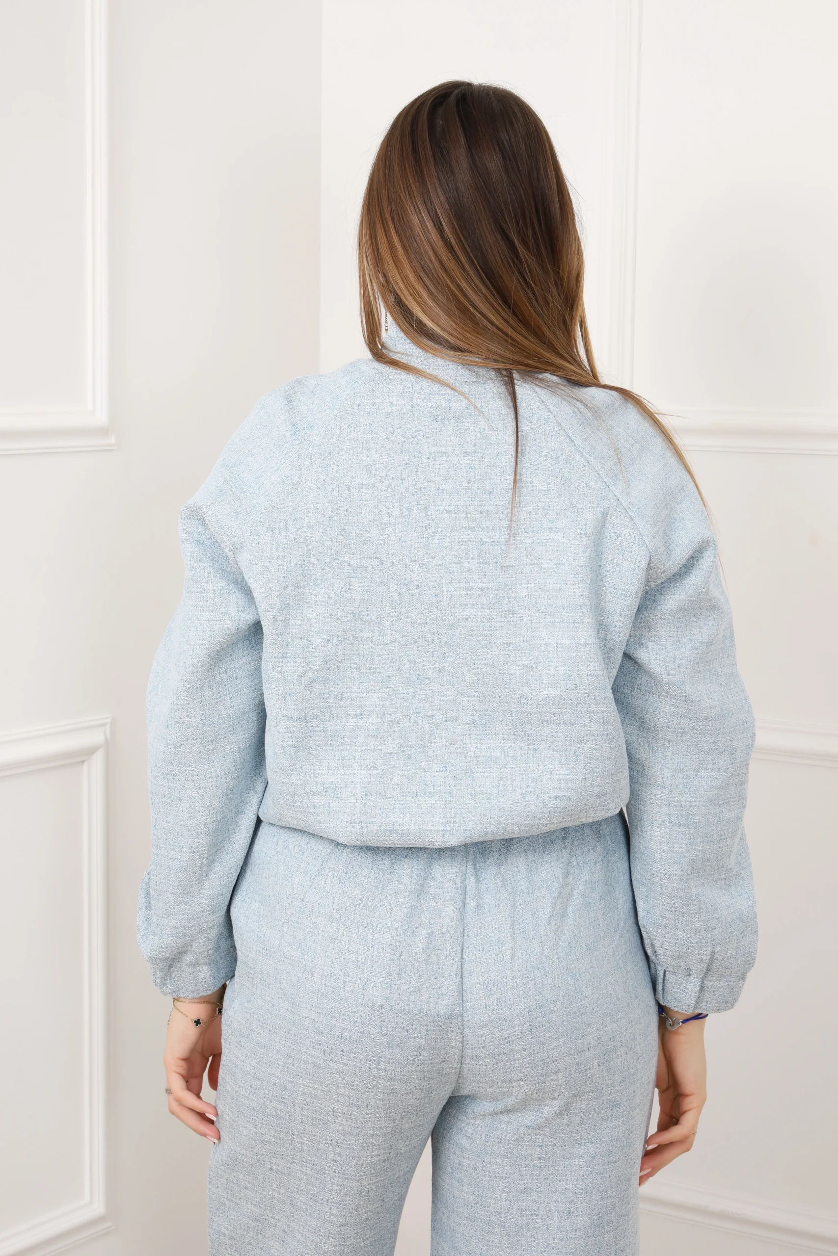 Pantalon bombers chiné – Image 2