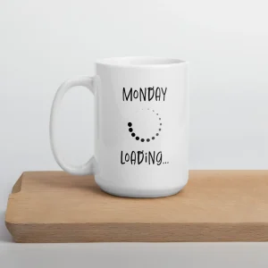 Mug Blanc Brillant - Monday loading