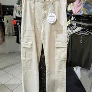 Pantalon Cargo Femme Beige