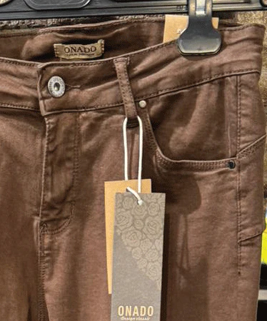 Pantalon Chino Femme Marron – Image 2