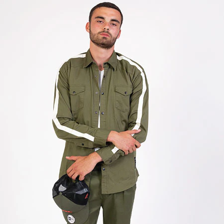 Chemises Manches Longues SH01 Kaki