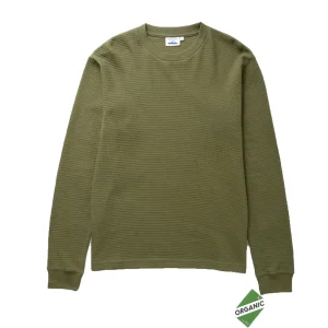 Power Goods Thermal Waffle Long Sleeve Tee - Olive