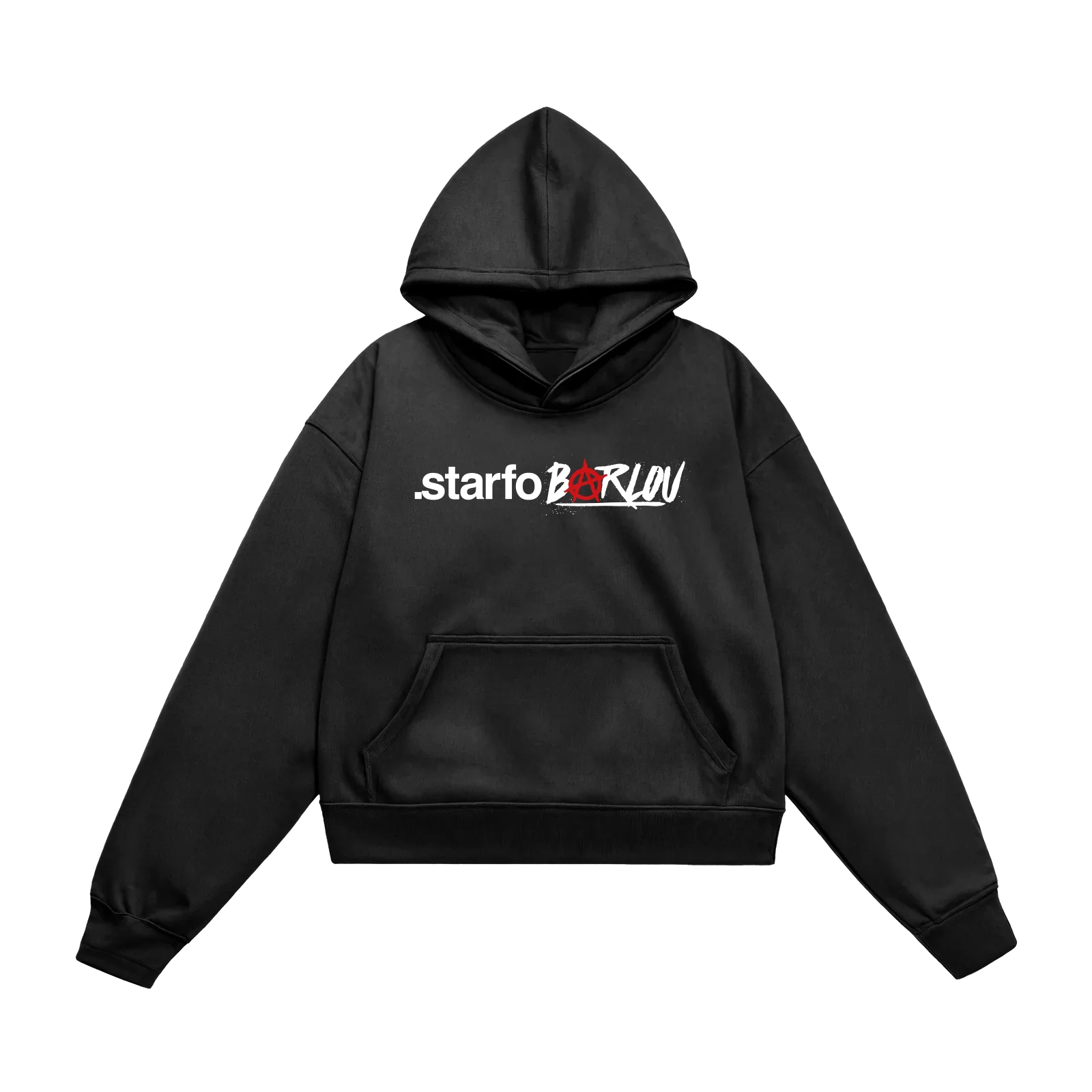 SWEAT-SHIRT CAPUCHE | "STARFO" - NOIR