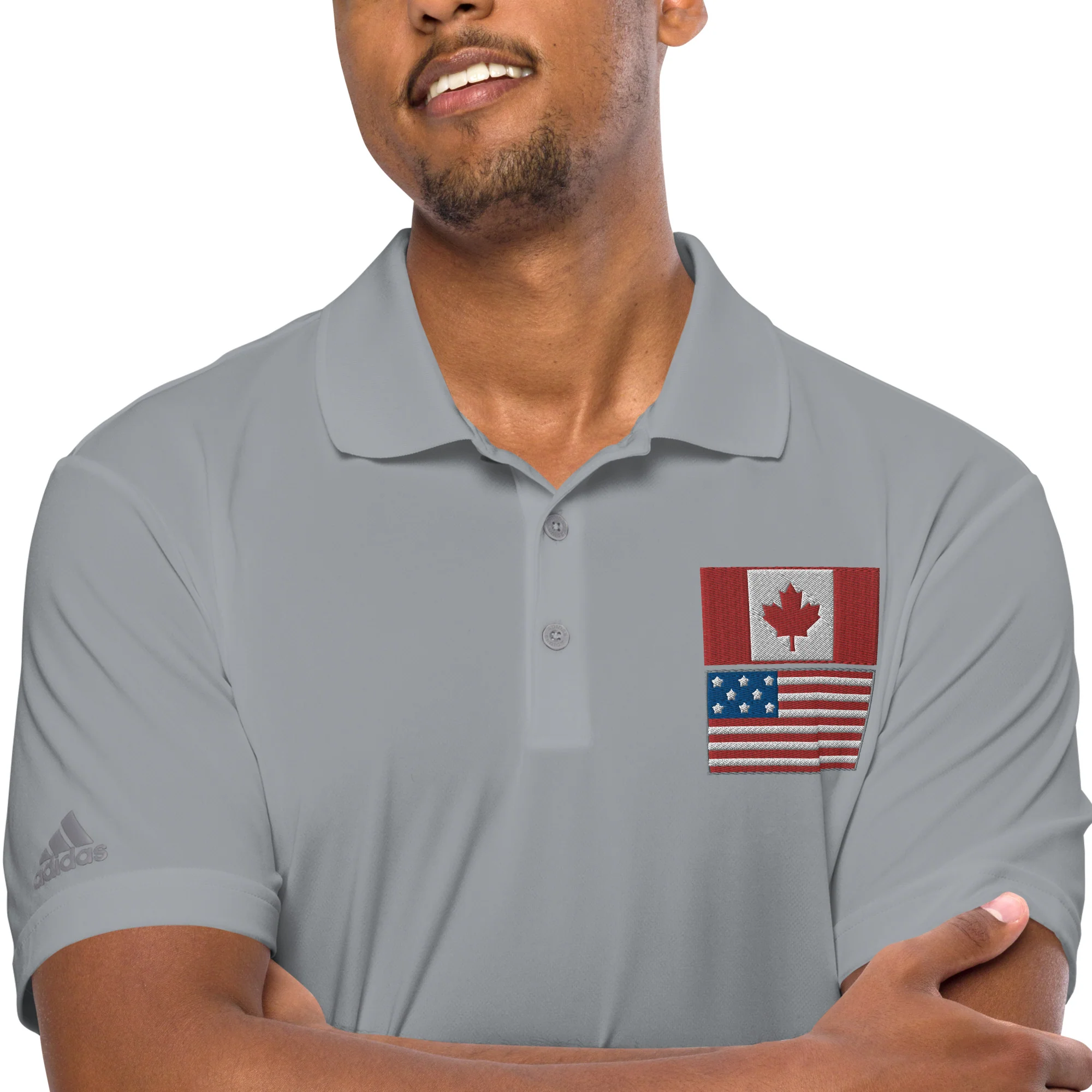 Polo brodé Adidas Performance - CAN-USA – Image 5