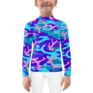 T-shirt de Compression Fille - Army Blue