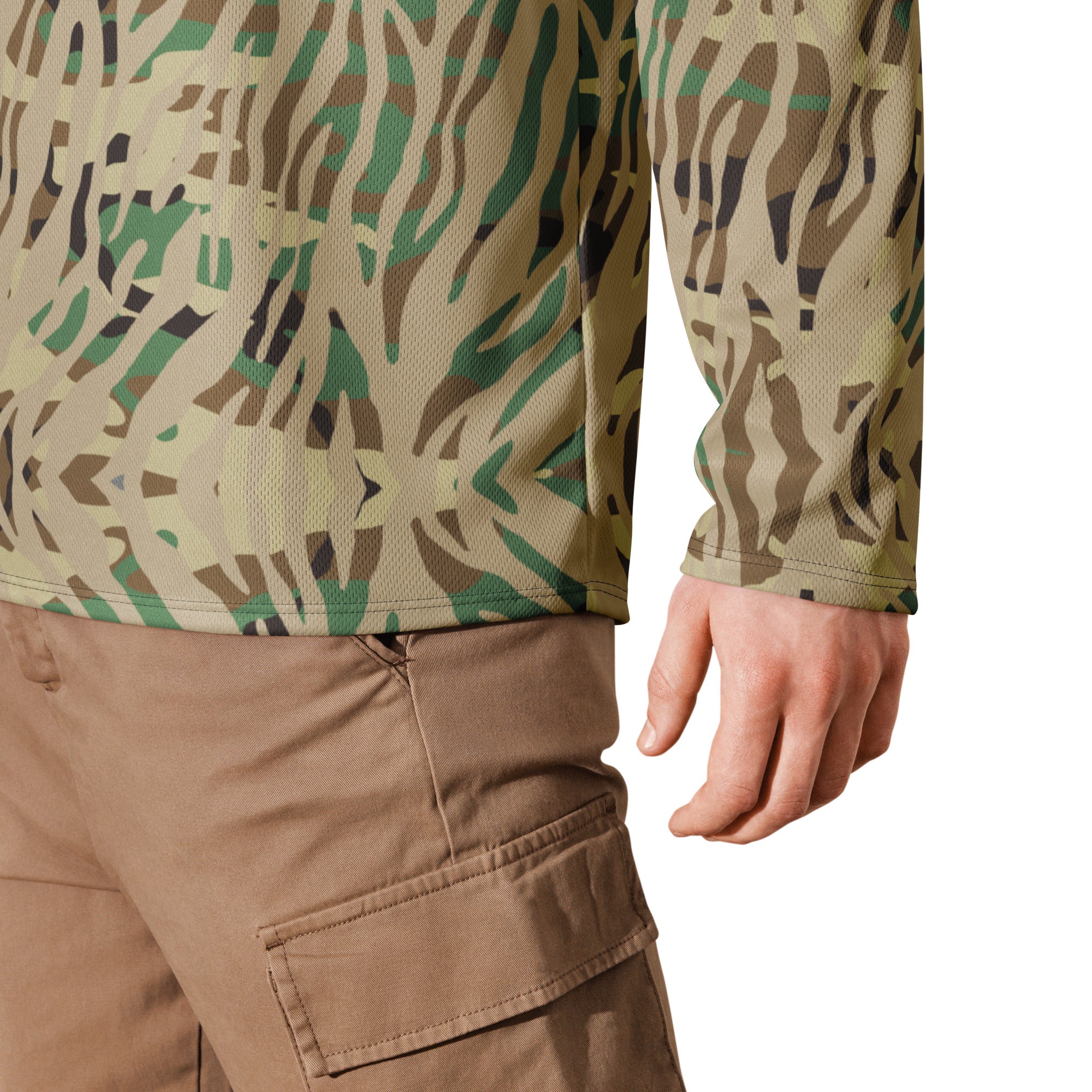 T-Shirt manche longue hockey - Army Kaki – Image 6