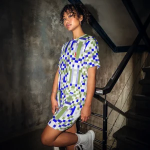 Robe T-shirt - Géométrique
