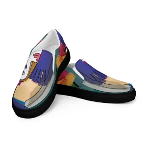 Sneakers sans lacets design - La dame au gant bleu