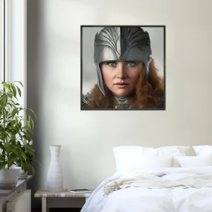 Affiche cadre métal - The Queen ŃA