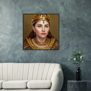 Affiche cadre métal - The Queen ÑI