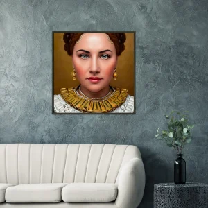 Affiche cadre métal - The Queen ÂA