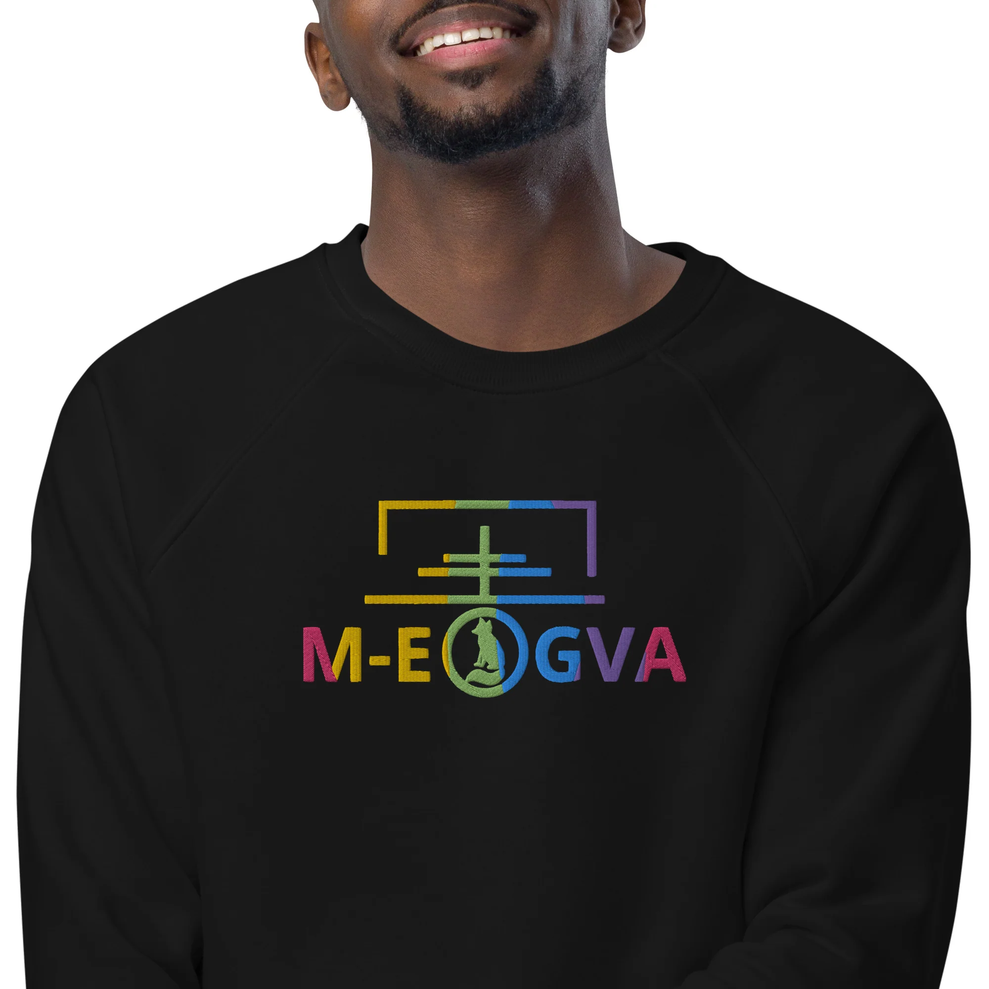 Sweatshirt écologique raglan unisexe - Multi – Image 5