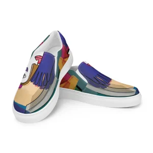 Sneakers sans lacets design - La dame au gant bleu